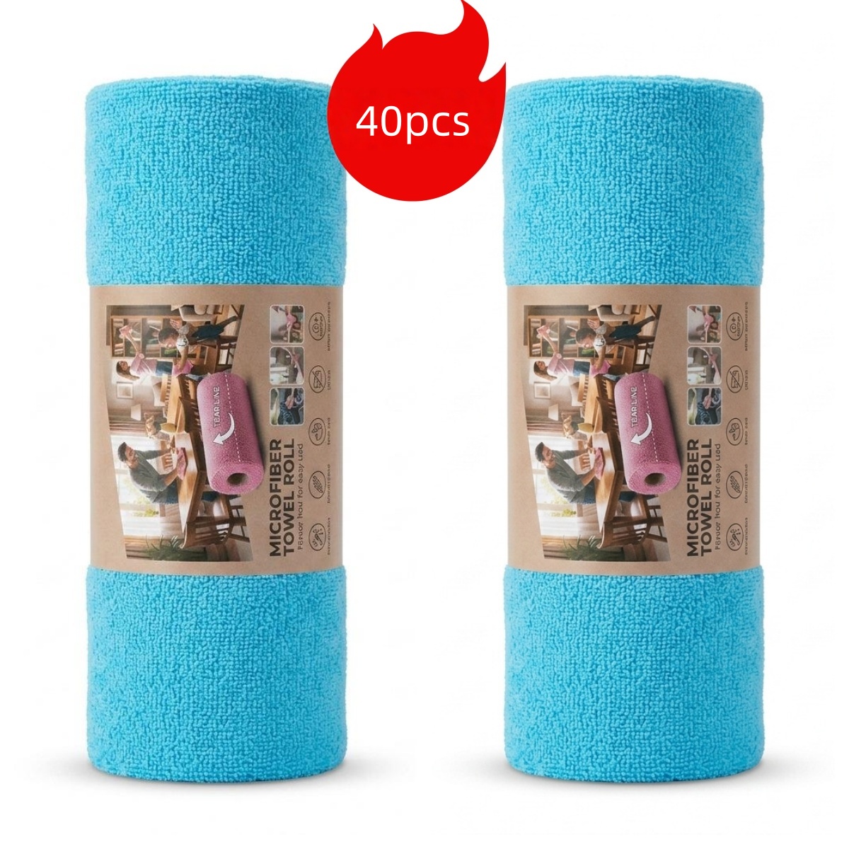 40枚入り/25*25cm 車用タオル、洗車用クロス、ティア - Microfiber Towel Detailing のレビューと価格