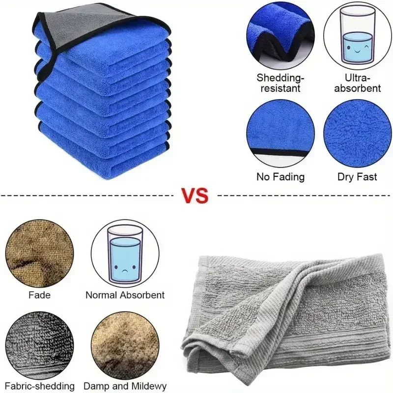 マイクロファイバークリーニングタオル 超ソフト 超吸収性 車 - Microfiber Towel Detailing のレビューと価格