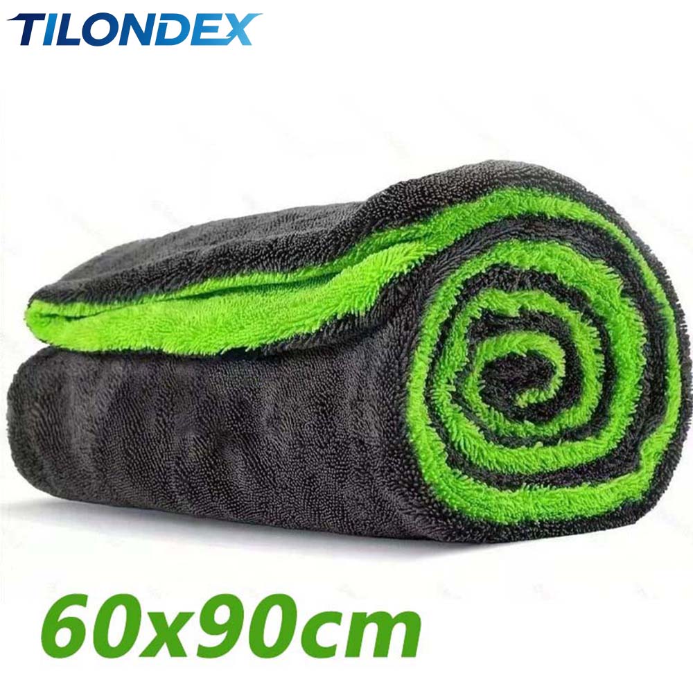 1枚入り 1000GSM 両面マイクロファイバー 車用乾燥タ - Microfiber Towel Detailing のレビューと価格