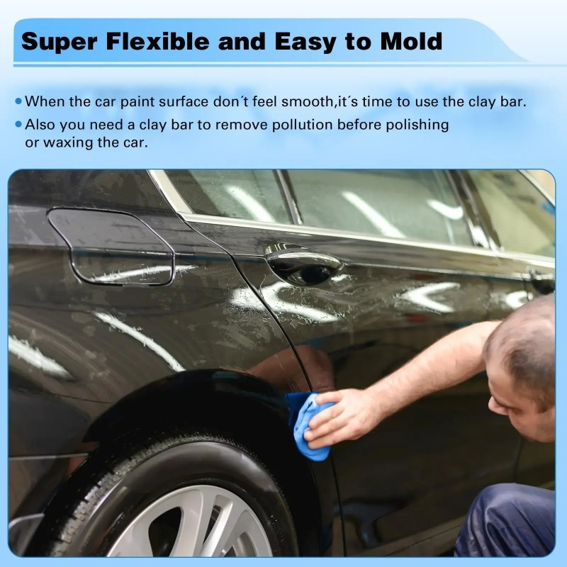 1/2個入り 車用クリーニングクレイバー 洗車泥 車のディテ - Clay Bar Lubricant のレビューと価格